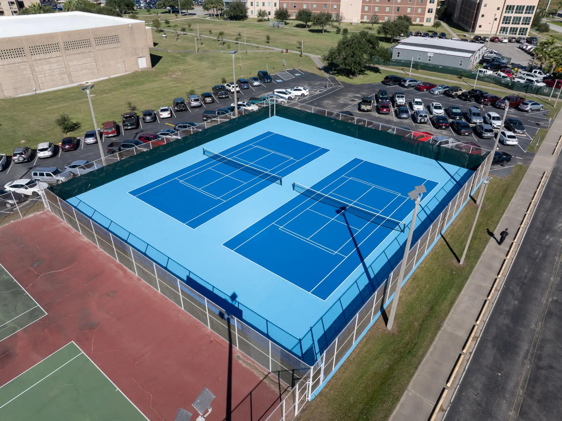 Texas A&M Tennis Courts after restoration - view 14