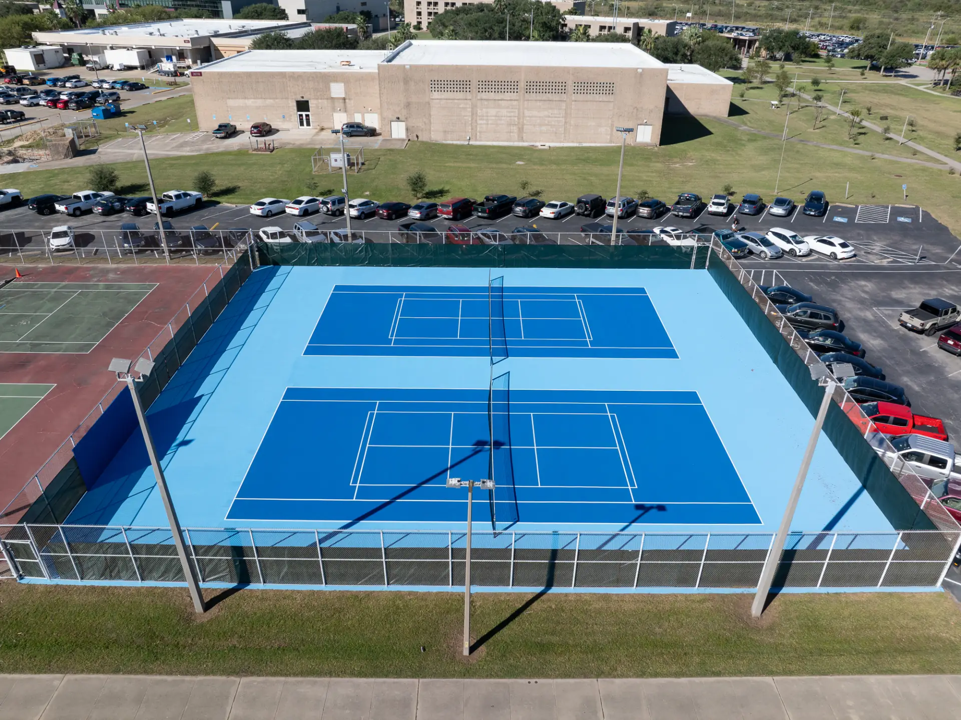 Texas A&M Tennis Courts after restoration - view 15