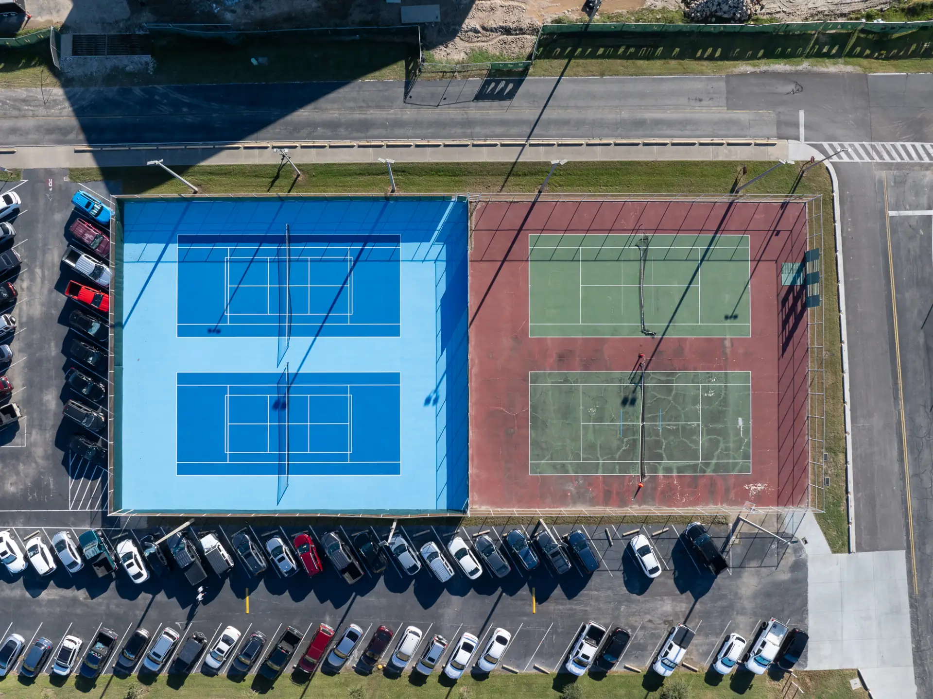 Texas A&M Tennis Courts after restoration - view 2