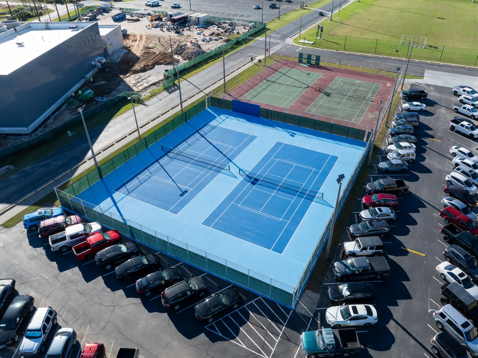 Texas A&M Tennis Courts after restoration - view 6