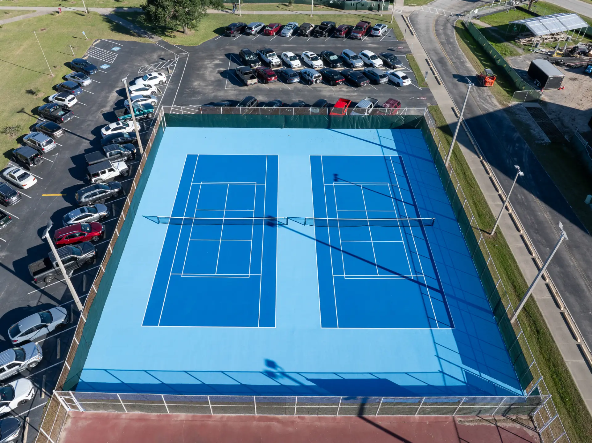 Texas A&M Tennis Courts after restoration - view 8