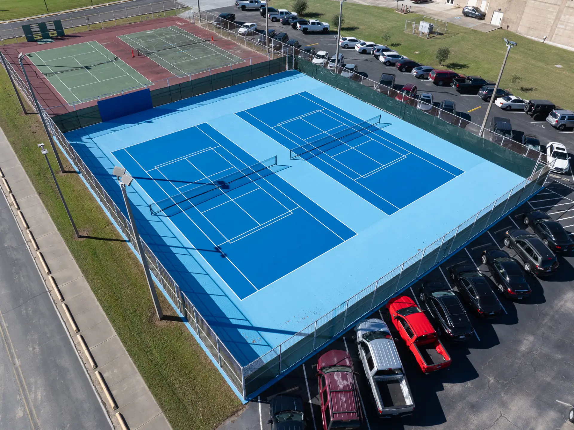 Tennis courts after restoration - view 4