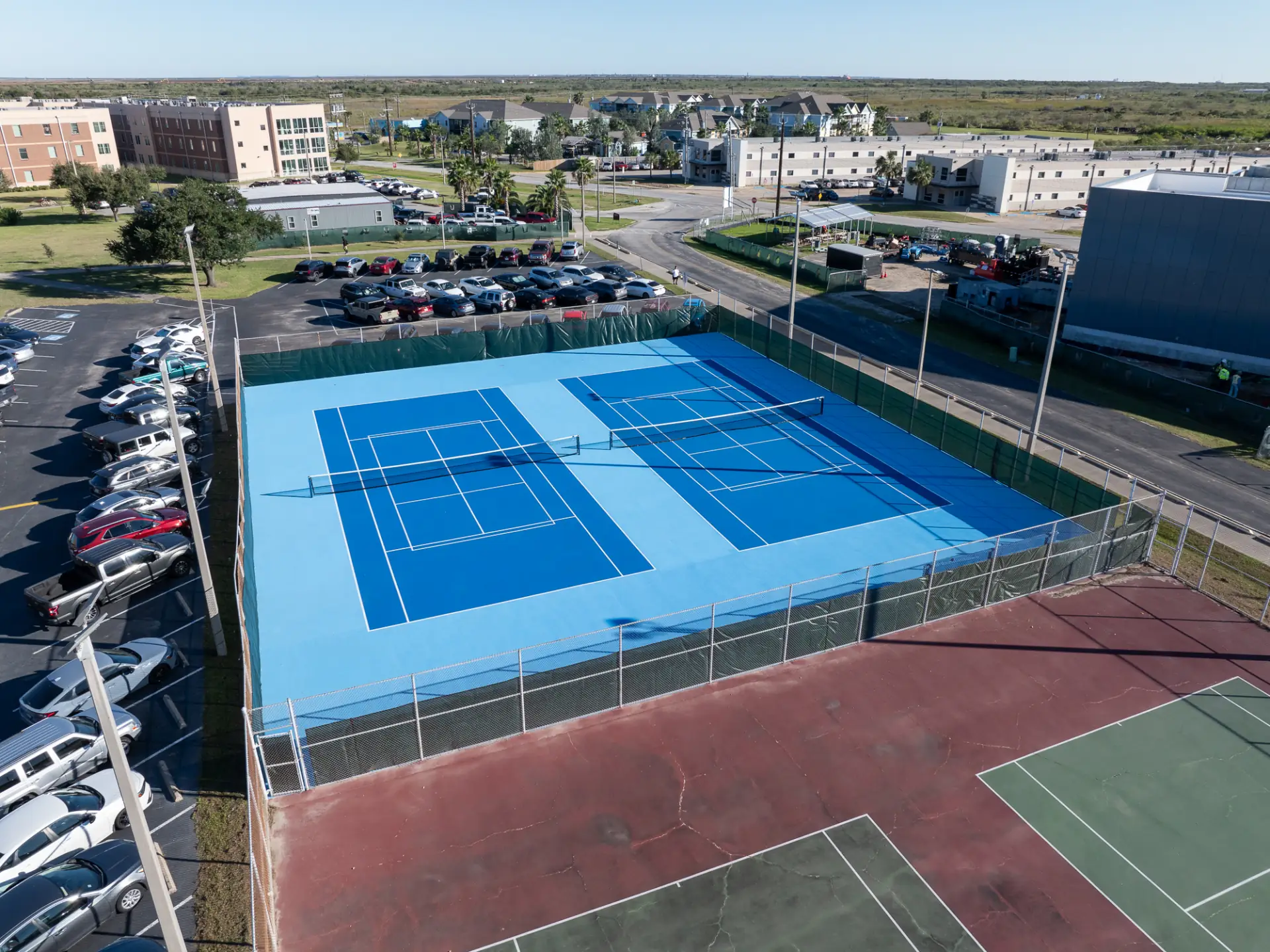 Tennis courts after restoration - view 3